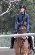 KATHERINE SCHWARZENEGGER at Morning Horseback Ride in Los Angeles 02/29/2024