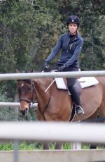 KATHERINE SCHWARZENEGGER at Morning Horseback Ride in Los Angeles 02/29/2024