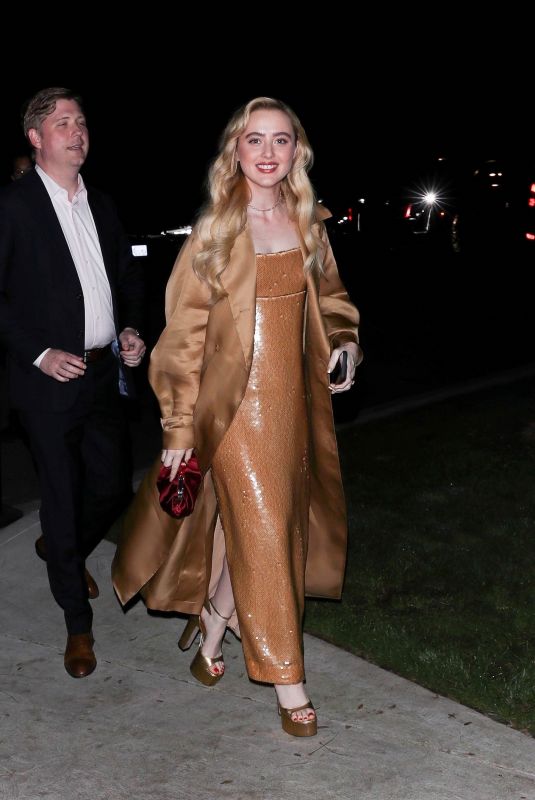 KATHRYN NEWTON Leaves WME Party in Beverly Hills 03/08/2024