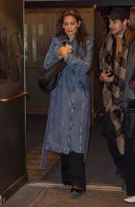 KATIE HOLMES Goes to See Alan Cumming on His Broadway Play in Studio 54 03/25/2024