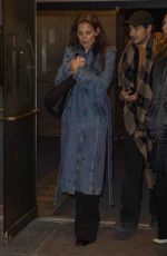 KATIE HOLMES Leaves a Broadway Play in New York 03/25/2024