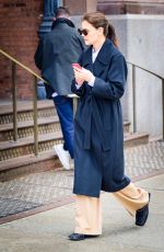 KATIE HOLMES Out and About in New York 03/13/2024