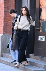 KATIE HOLMES Out and About on First Day of Spring in New York 03/19/2024