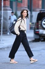 KATIE HOLMES Out and About on First Day of Spring in New York 03/19/2024