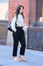KATIE HOLMES Out and About on First Day of Spring in New York 03/19/2024