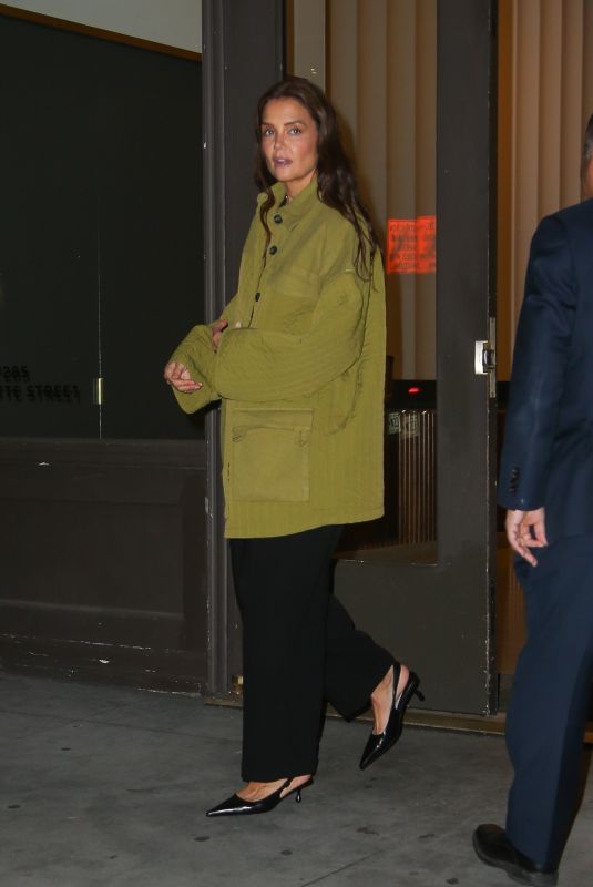 KATIE HOLMES Out for Dinner with a Friend in New York 03/20/2024