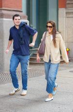 KATIE HOLMES Out with a Friend in New York 03/15/2024