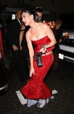 KATY PERRY Leaves Billboard Music Bash at Delilah in Los Angeles 03/07/2024