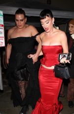 KATY PERRY Leaves Billboard Music Bash at Delilah in West Hollywood 03/06/2024