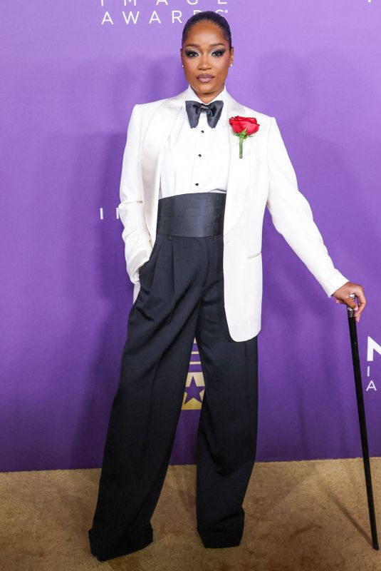 KEKE PALMER at 55th NAACP Image Awards in Los Angeles 03/16/2024