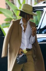 KELLY ROWLAND Arrives at Beverly Hills Hotel 03/24/2024