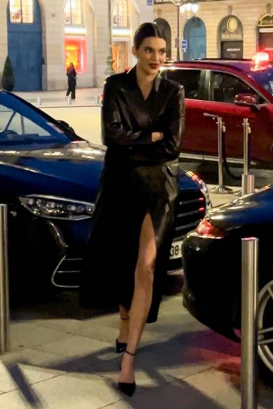 KENDALL JENNER Filming a L’Oreal Campaign at Place Vendome in Paris 03/08/2024