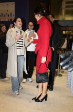 KENDALL JENNER Is Given an Eiffel Tower Keychain Souvenier from a Fan in Paris 03/08/2024