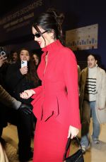 KENDALL JENNER Is Given an Eiffel Tower Keychain Souvenier from a Fan in Paris 03/08/2024