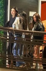 KENDALL JENNER, JUSTINE SKYE, LAUREN PEREZ and HAILEY BIEBER Out for Dinner at Sushi Park 03/16/2024