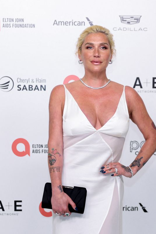 KESHA at 32nd Annual Elton John AIDS Foundation Academy Awards Viewing Party in West Hollywood 03/10/2024