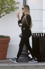 KHLOE KARDASHIAN Out for Ice Cream in Calabasas 03/13/2024