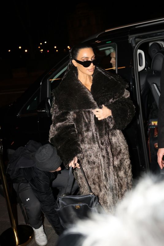 KIM KARDASHIAN Night Out at Paris Fashion Week 03/03/2024