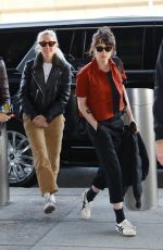 KRISTEN STEWART and DYLAN MEYER Arrives at JFK Airport in New York 03/14/2024
