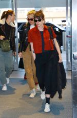 KRISTEN STEWART and DYLAN MEYER Arrives at JFK Airport in New York 03/14/2024