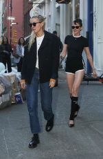 KRISTEN STEWART and DYLAN MEYER Heading to Late Night With Seth Meyers in New York 03/12/2024