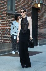 KRISTEN STEWART Arrives at Ed Sullivan Theater in New York 03/11/2024
