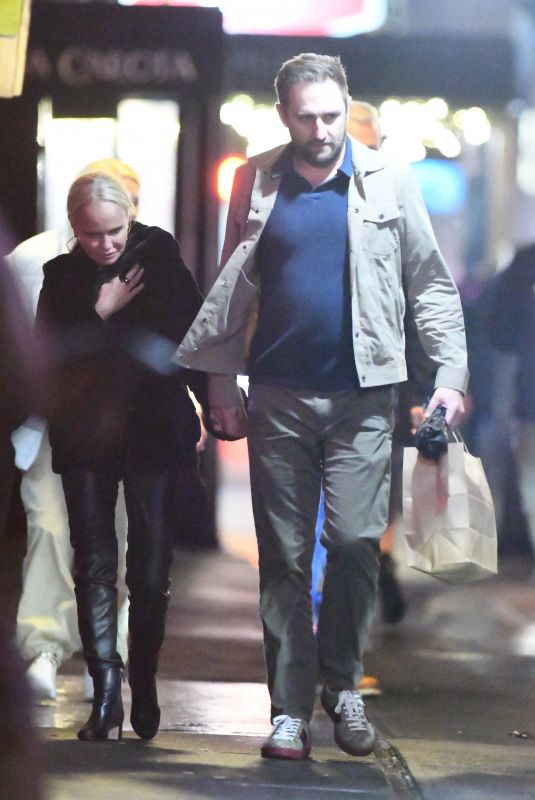 KRISTIN CHENOWETH and Josh Bryant Out for Dinner Date at Via Carota in New York 03/05/2024