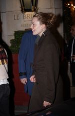 KRISTINE FROSETH Leaves Her Hotel in Paris 03/04/2024