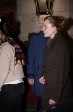KRISTINE FROSETH Leaves Her Hotel in Paris 03/04/2024