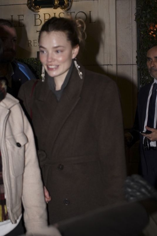 KRISTINE FROSETH Leaves Her Hotel in Paris 03/04/2024