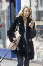 LADY VICTORIA HERVEY Out with Her Dog on Kings Road in Chelsea 03/28/2024