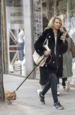 LADY VICTORIA HERVEY Out with Her Dog on Kings Road in Chelsea 03/28/2024
