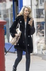 LADY VICTORIA HERVEY Out with Her Dog on Kings Road in Chelsea 03/28/2024