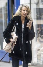 LADY VICTORIA HERVEY Out with Her Dog on Kings Road in Chelsea 03/28/2024