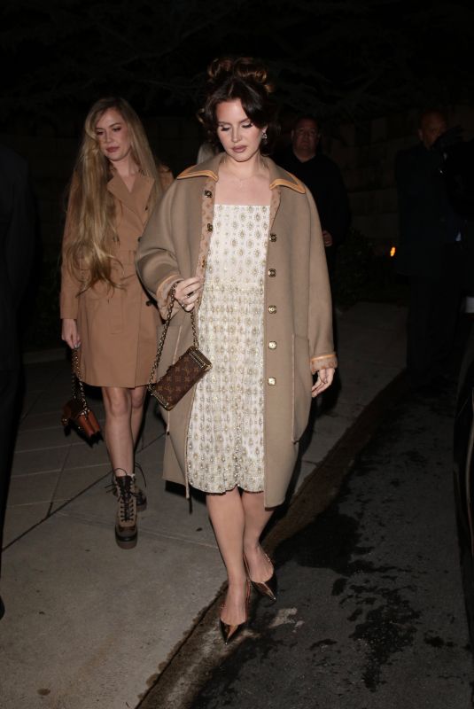 LANA DEL REY Arrive at Pre-Oscars Party at Mr. Chow in Beverly Hills 03/07/2024