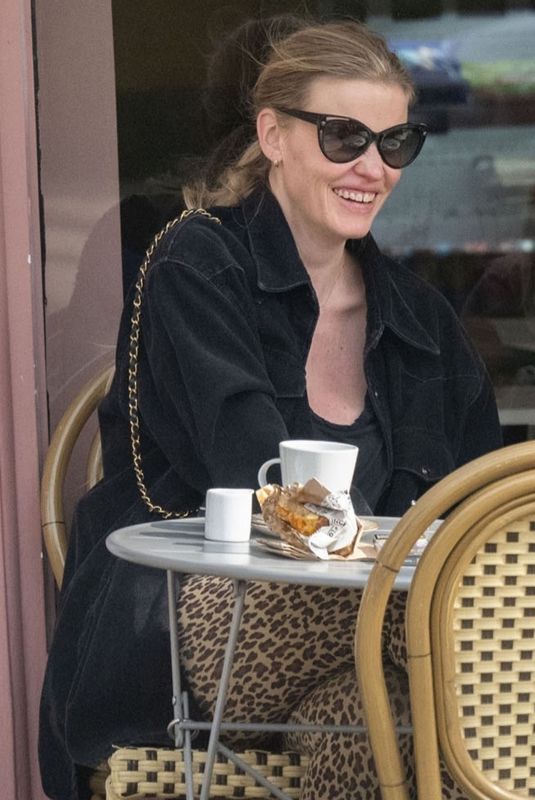 LARA STONE Out with Her Friends at a Cafe in London 03/21/2024