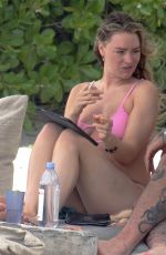 LAURA WOODS in Bikini at a Beach in Tulum 03/25/2024