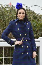 LAURA WTIGHT Arrives at Style Wednesday at Cheltenham Festival 2024 in Gloucestershire 03/13/2024