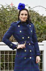 LAURA WTIGHT Arrives at Style Wednesday at Cheltenham Festival 2024 in Gloucestershire 03/13/2024