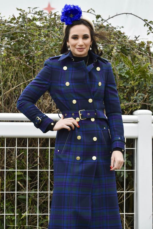 LAURA WTIGHT Arrives at Style Wednesday at Cheltenham Festival 2024 in Gloucestershire 03/13/2024