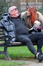 LAUREN SIMON Out with Her New Boyfriend in Cheshire 03/16/2024
