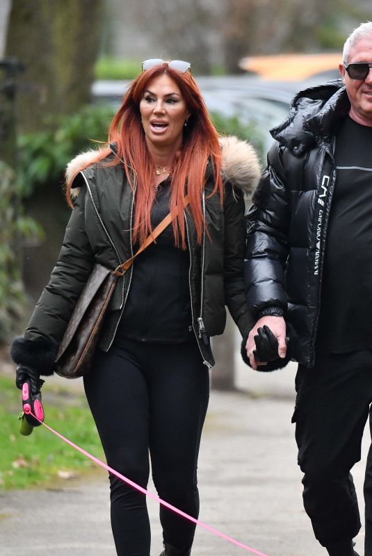 LAUREN SIMON Out with Her New Boyfriend in Cheshire 03/16/2024