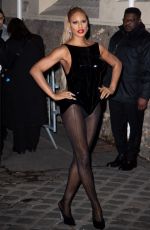 LAVERNE COX at Mugler Womenswear Fall/Winter 2024-2025 Show at Paris Fashion Week 03/03/2024