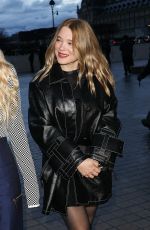 LEA SEYDOUX Arrives at Louis Vuitton F/W 2024-25 Fashion Show at Paris Fashion Week 03/05/2024