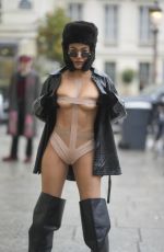 LEILA DEPINA Out at Paris Fashion Week 02/28/2024