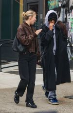 LILA GRACE MOSS Out with a Friend in New York 03/27/2024