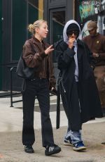 LILA GRACE MOSS Out with a Friend in New York 03/27/2024