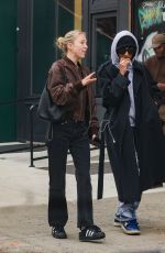 LILA GRACE MOSS Out with a Friend in New York 03/27/2024