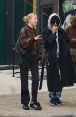 LILA GRACE MOSS Out with a Friend in New York 03/27/2024
