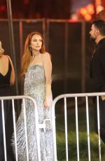 LINDSAY LOHAN and Bader Shammas Leaves Vanity Fair Oscars Party in Beverly Hills 03/10/2024
